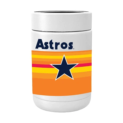 Logo Brands Houston Astros Rainbow Powder Coat 12 oz Coolie                                                                     