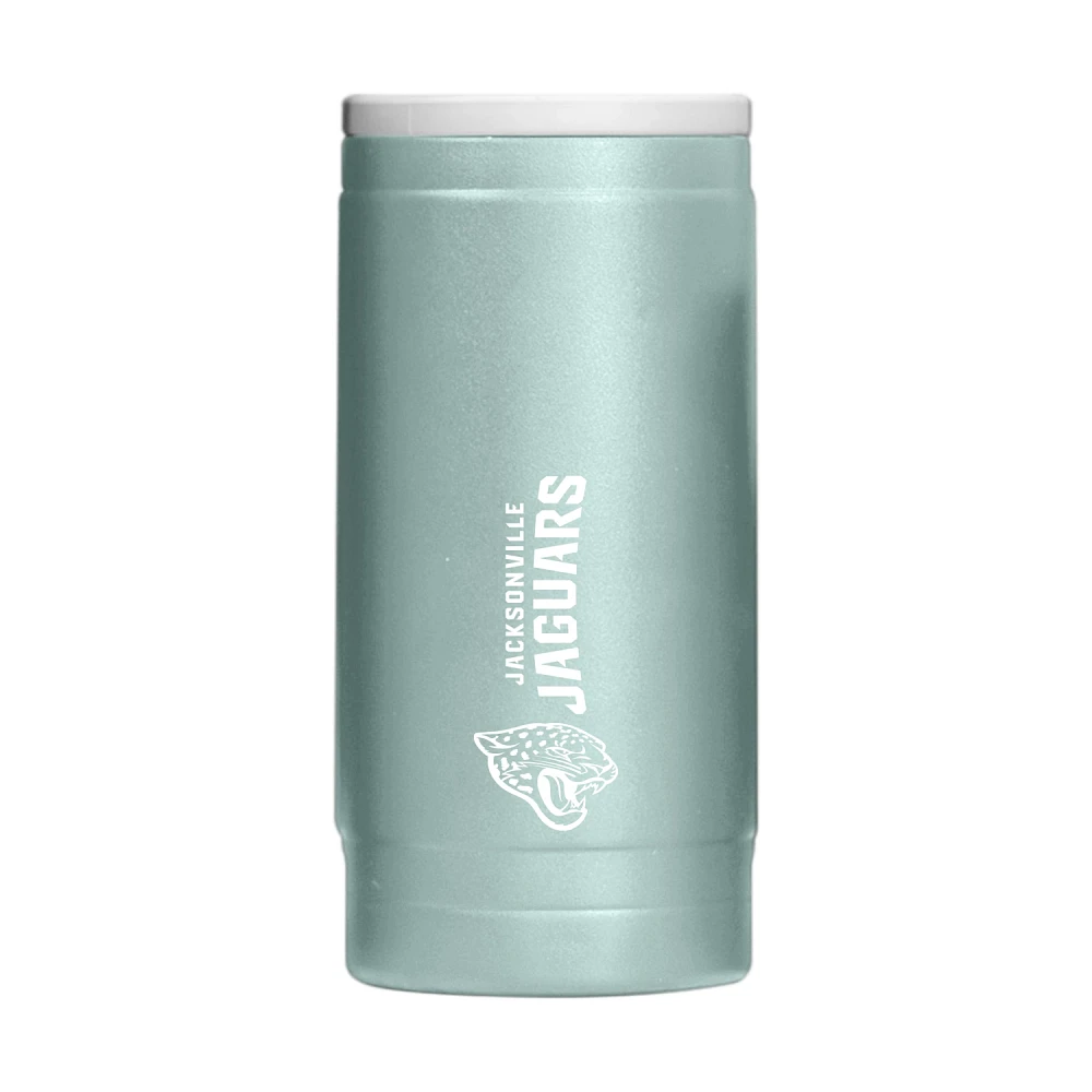 Logo Brands Jacksonville Jaguars Vertical Powder Coat 12 oz Slim Can Coolie                                                     