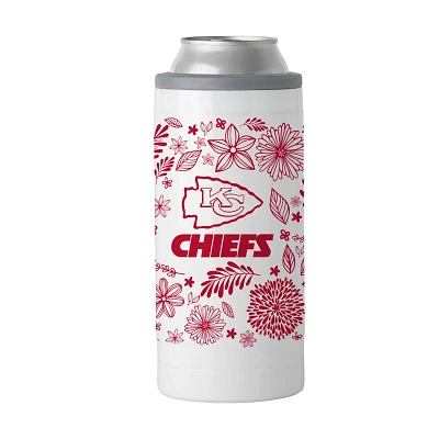 Logo Brands Kansas City Chiefs Botanical 12oz Slim Can Coolie                                                                   