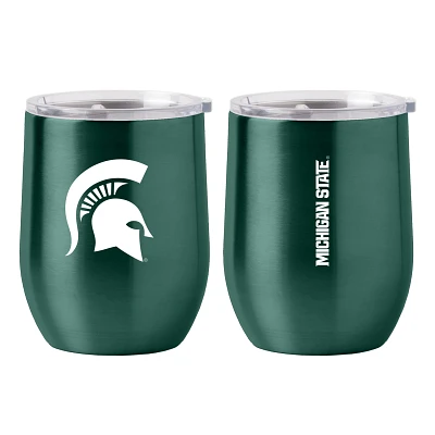 Logo Brands Michigan State University 16 oz Gameday Stainless Curved Beverage Tumbler                                           