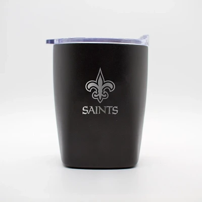 Logo Brands New Orleans Saints 10 oz Etch Powder Coat Rocks Tumbler                                                             