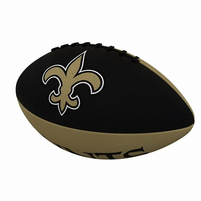 Logo Brands New Orleans Saints Pinwheel Logo Junior-Size Rubber Football                                                        