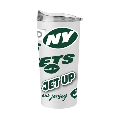 Logo Brands New York Jets 20 oz Native Powder Coat Tumbler                                                                      