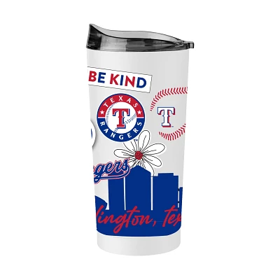 Logo Brands Texas Rangers 20 oz Native Powder Coat Tumbler                                                                      