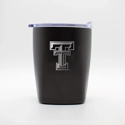 Logo Brands Texas Tech University 10 oz Etch Powder Coat Rocks Tumbler                                                          