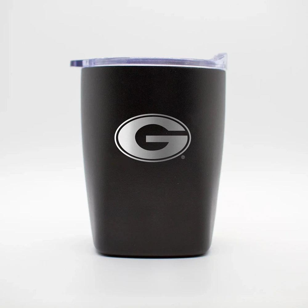 Logo Brands University of Georgia 10 oz Etch Powdercoat Rocks Tumbler                                                           