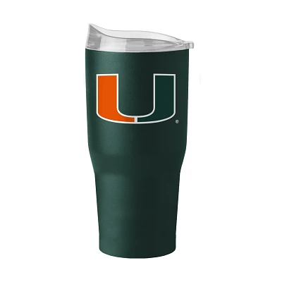 Logo Brands University of Miami 30 oz Powder Coated Tumbler                                                                     