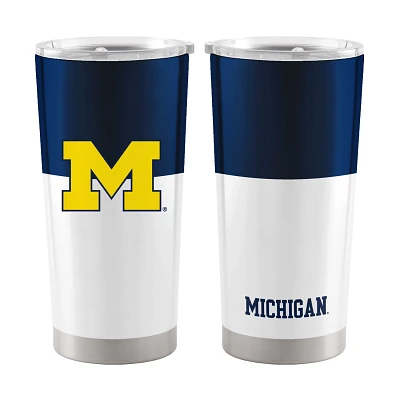 Logo Brands University of Michigan 20 oz Colorblock Stainless Tumbler                                                           