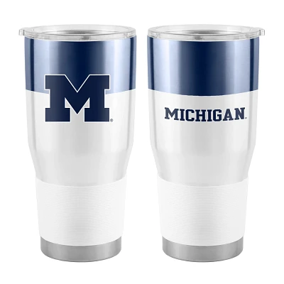 Logo Brands University of Michigan 30 oz Colorblock Stainless Tumbler                                                           