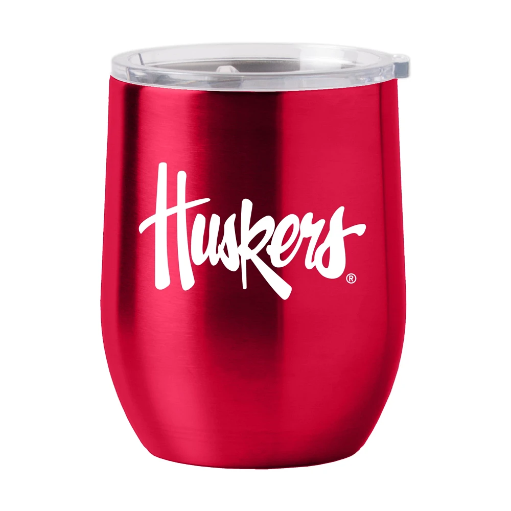 Logo Brands University of Nebraska 16 oz Gameday Stainless Curved Beverage Tumbler                                              