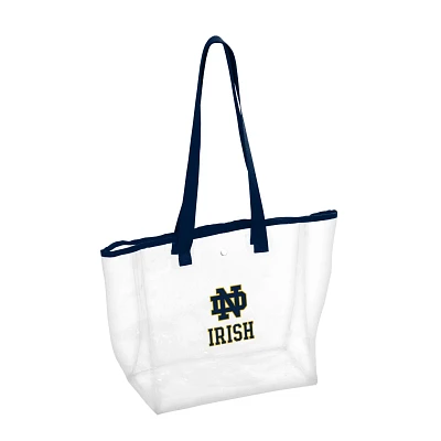 Logo Brands University of Notre Dame Stadium Clear Tote Bag                                                                     