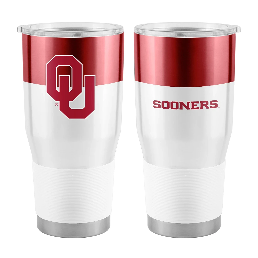 Logo Brands University of Oklahoma 30 oz Colorblock Stainless Tumbler                                                           