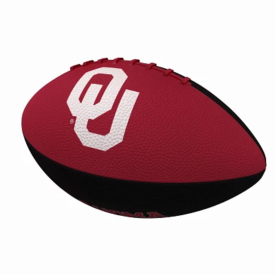 Logo Brands University of Oklahoma Pinwheel Logo Junior Size Rubber Football                                                    
