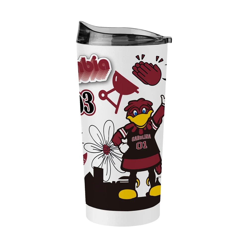 Logo Brands University of South Carolina 20 oz Native Powder Coat Tumbler                                                       