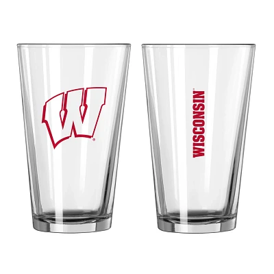 Logo Brands University of Wisconsin 16 oz Gameday Pint Glass                                                                    