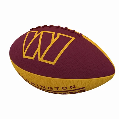 Logo Brands Washington Commanders Pinwheel Logo Junior-Size Rubber Football                                                     