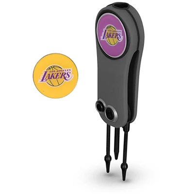 Los Angeles Lakers Switchblade Repair Tool  Two Ball Markers                                                                    