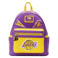 Loungefly Los Angeles Lakers Patches Mini Backpack                                                                              
