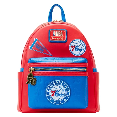 Loungefly Philadelphia 76ers Patches Mini Backpack                                                                              