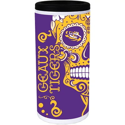 LSU Tigers Dia Stainless Steel 12oz Slim Can Cooler                                                                             