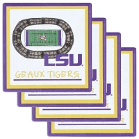 LSU Tigers Four-Pack Coaster Set                                                                                                