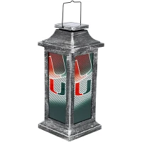 Miami Hurricanes Solar Garden Lantern                                                                                           