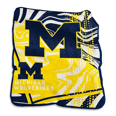 Michigan Wolverines 50" x 60" Swirl Raschel Throw Blanket                                                                       