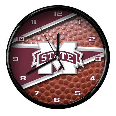 Mississippi State Bulldogs 12'' Football Clock                                                                                  