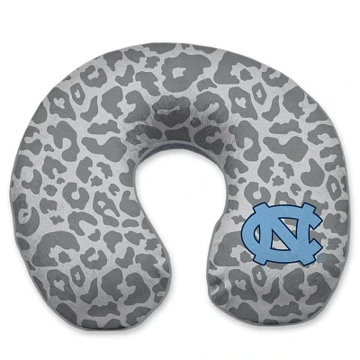 North Carolina Tar Heels Cheetah Print Memory Foam Travel Pillow                                                                