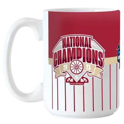 Oklahoma Sooners 2023 NCAA Softball Women's College World Series Champions 15oz Sublimated Mug                                  