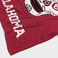 Oklahoma Sooners 60'' x 70'' Sugar Skull Fleece Blanket                                                                         