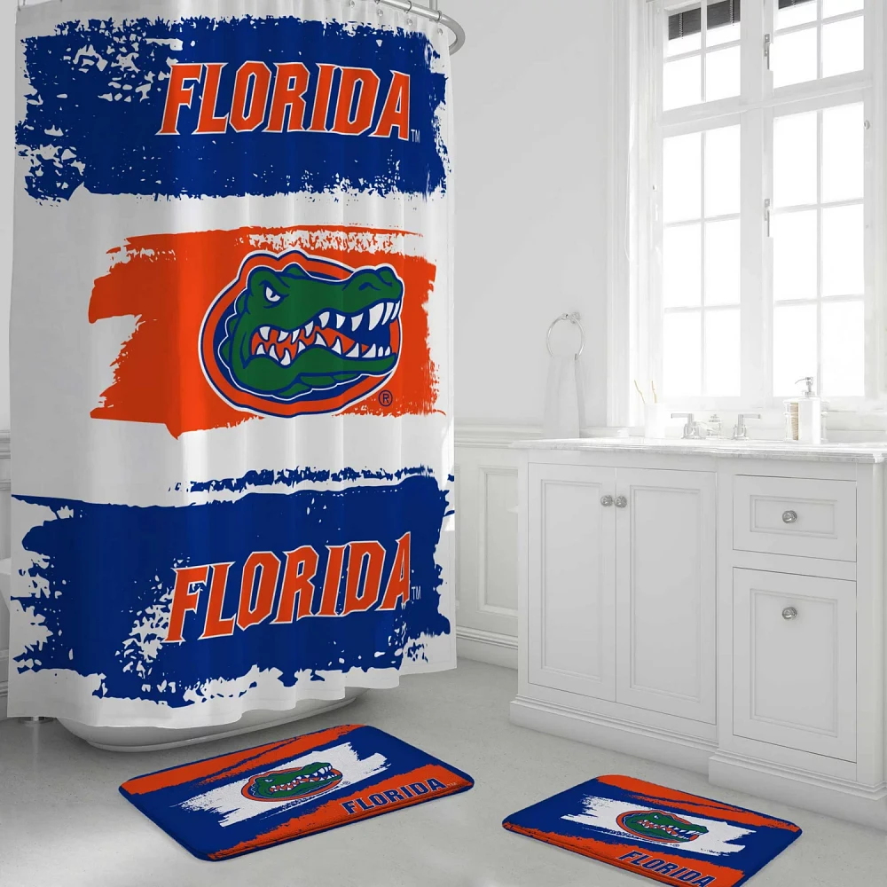 Pegasus Florida Gators Shower Curtain  Bath Mat Set                                                                             