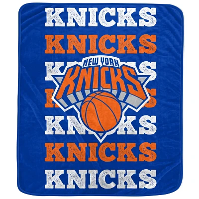 Pegasus New York Knicks 60'' x 70'' Logo Wordmark Plush Blanket                                                                 