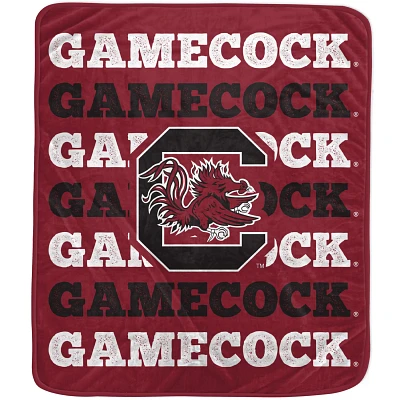 Pegasus South Carolina Gamecocks 60'' x 70'' Logo Wordmark Plush Blanket                                                        