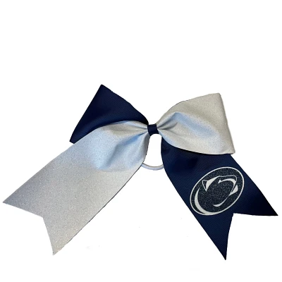 Penn State Nittany Lions Jumbo Glitter Bow with Ponytail Holder                                                                 