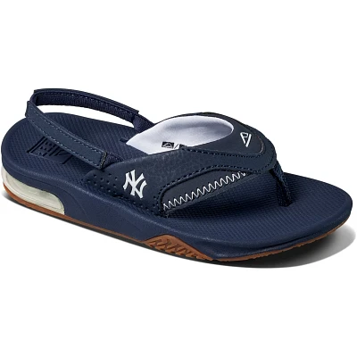 Preschool REEF New York Yankees Fanning Sandals                                                                                 