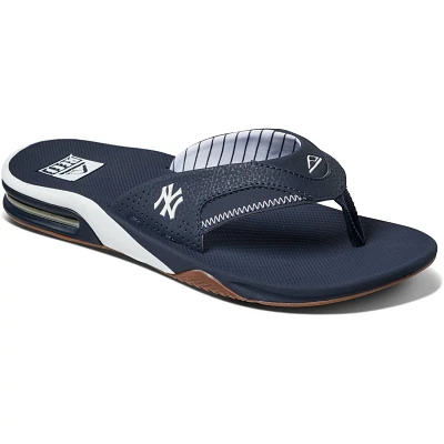 REEF New York Yankees Fanning Bottle Opener Sandals