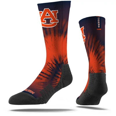 Strideline Auburn Tigers Tye Dye Crew Socks                                                                                     