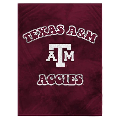 Texas AM Aggies 60'' x 70'' Bubble Tie-Dye Flannel Sherpa Blanket                                                               