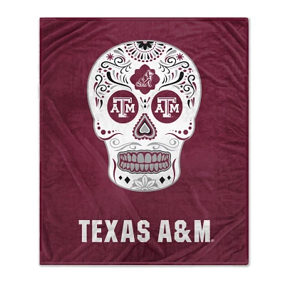 Texas AM Aggies 60'' x 70'' Sugar Skull Fleece Blanket                                                                          