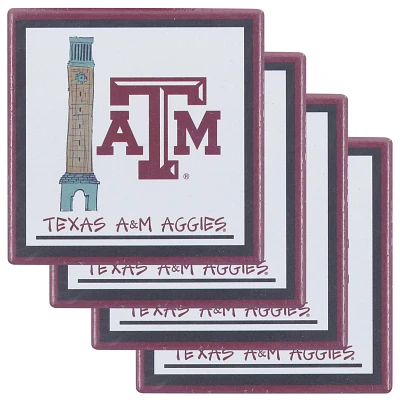 Texas AM Aggies Four-Pack Coaster Set                                                                                           