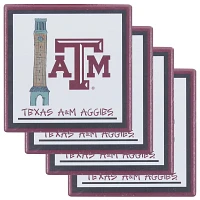 Texas AM Aggies Four-Pack Coaster Set                                                                                           