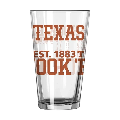 Texas Longhorns 16oz Team Spirit Pint Glass                                                                                     