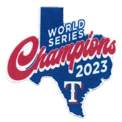 Texas Rangers 2023 World Series Champions State Legends Patch                                                                   