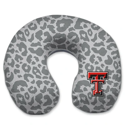 Texas Tech Raiders Cheetah Print Memory Foam Travel Pillow                                                                      