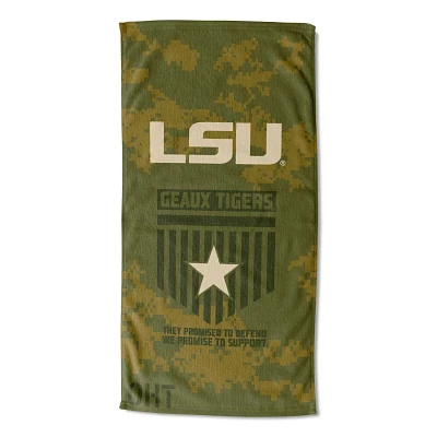 The Northwest Group LSU Tigers 30" x 60" OHT Military Appreciation Proud Beach Towel                                            