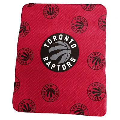 Toronto Raptors 50" x 60" Repeating Logo Classic Plush Throw Blanket                                                            