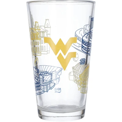West Virginia Mountaineers 16oz Campus Pint Glass                                                                               