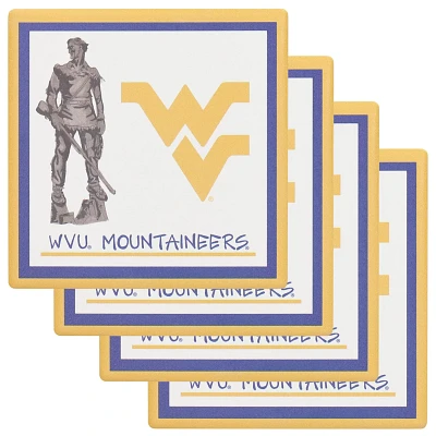 West Virginia Mountaineers Four-Pack Coaster Set                                                                                