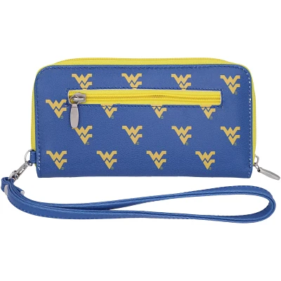 West Virginia Mountaineers Zip-Around Wristlet Wallet                                                                           